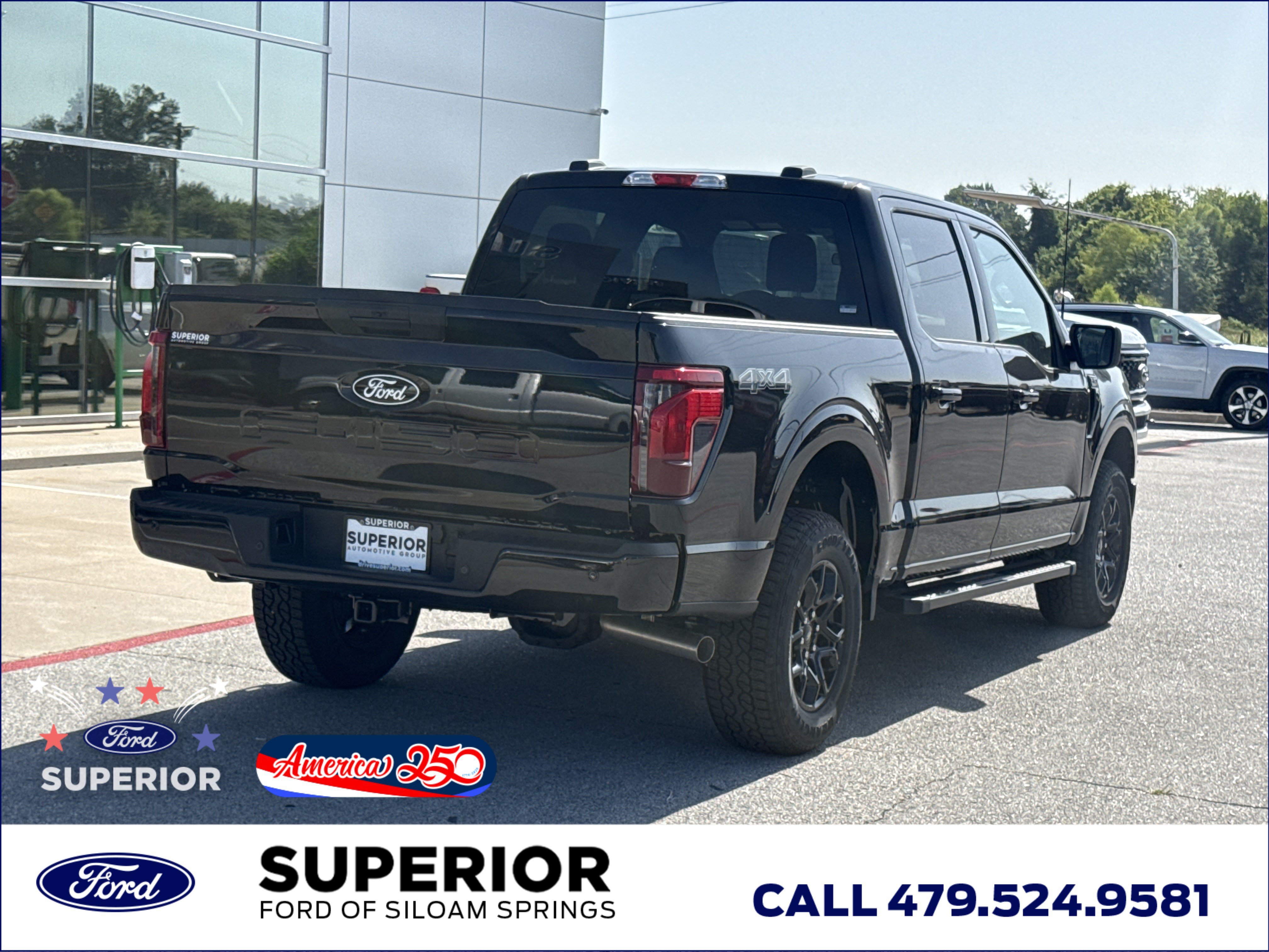 New 2026 Agate Black Metallic Ford XLT 4WD image 3