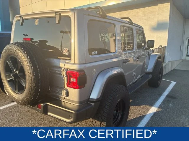 Used 2020 Silver Jeep Unlimited Sahara image 3