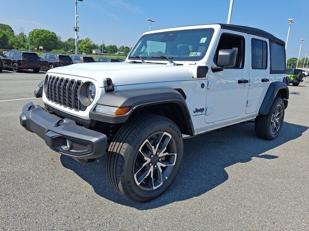 New 2025 Bright White Clearcoat Jeep Sport S 4xe image 2