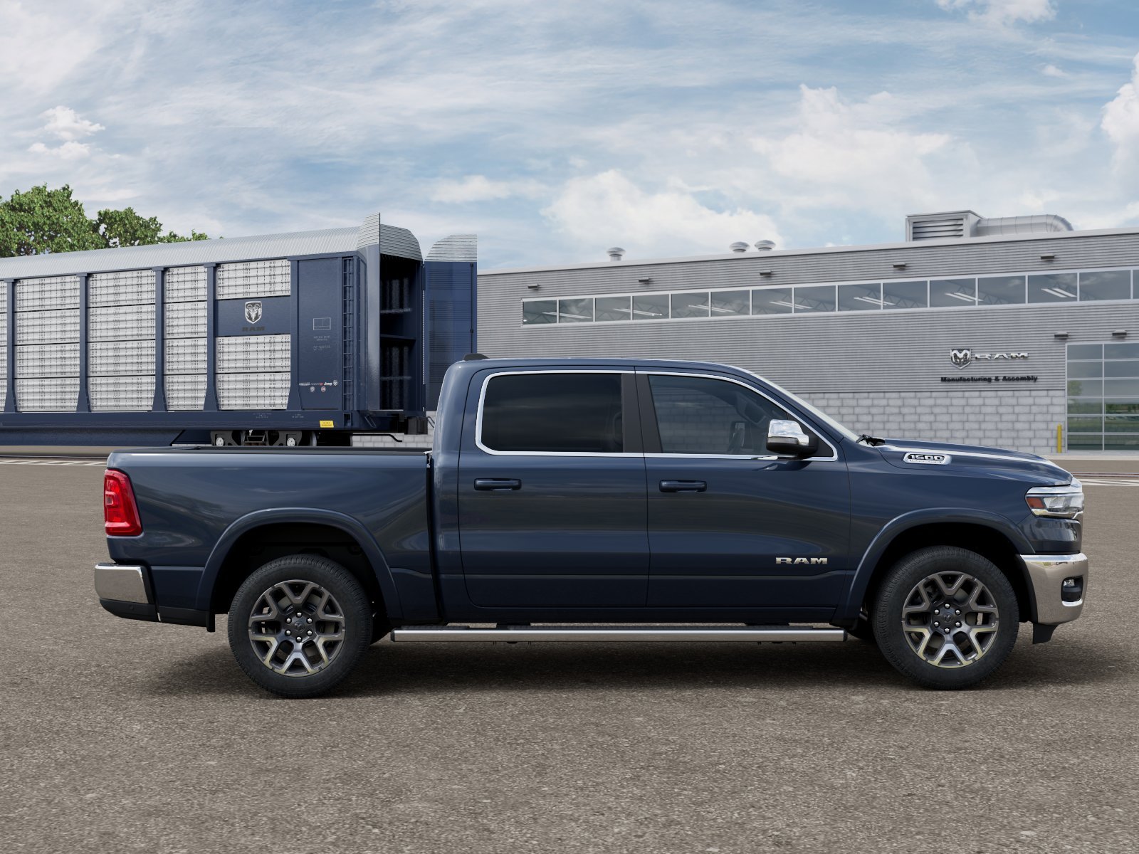 New 2026 Forged Blue Metallic Exterior Paint RAM Laramie image 12
