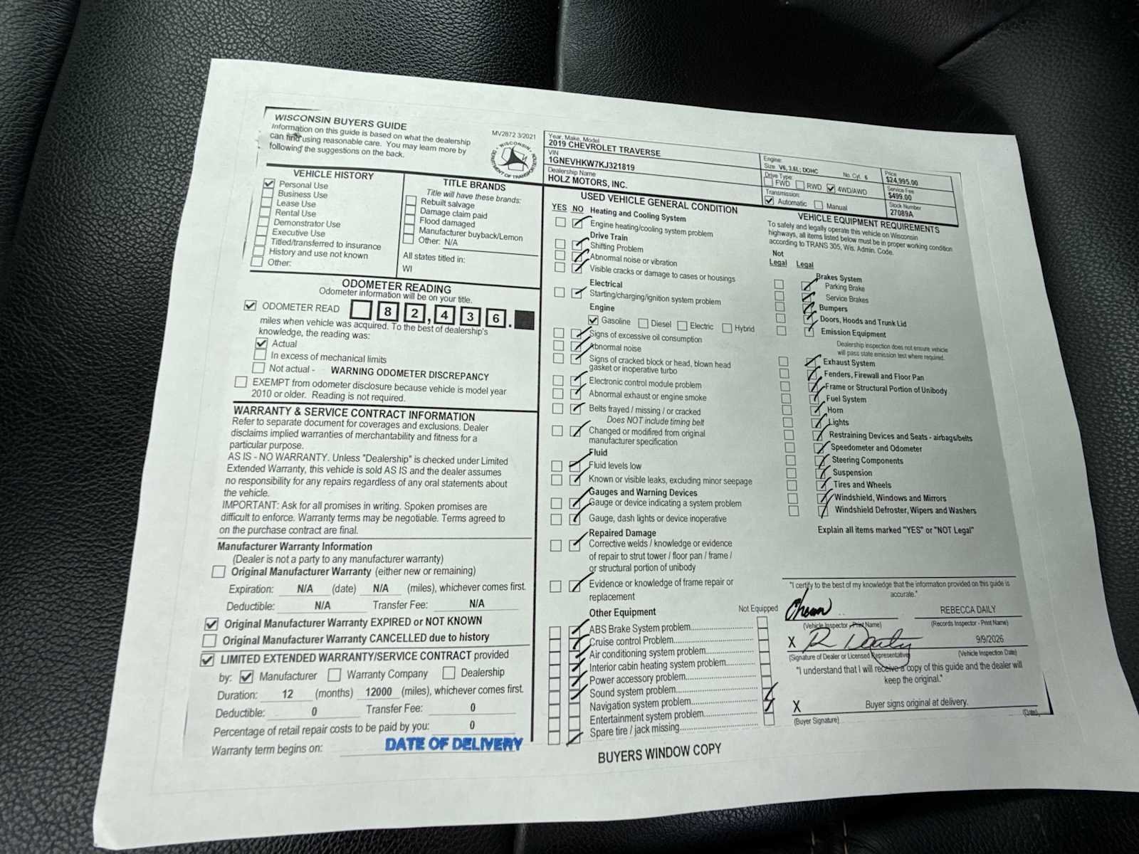 Certified Used 2019 SUMMIT WHITE Chevrolet LT Leather image 28
