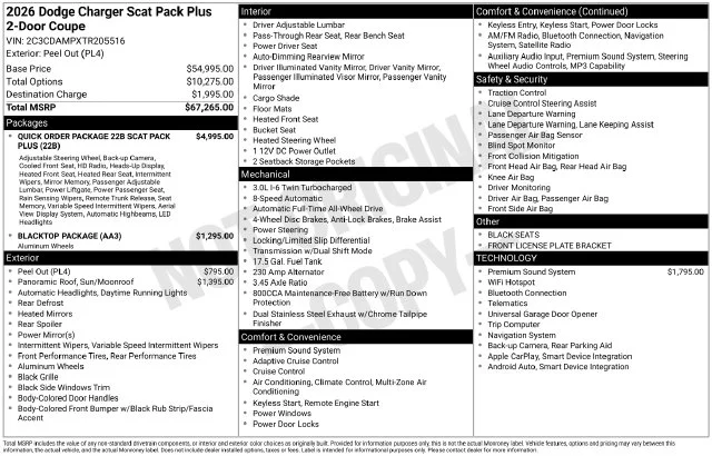 New 2026 Peel Out Exterior Paint Dodge Scat Pack Plus image 28
