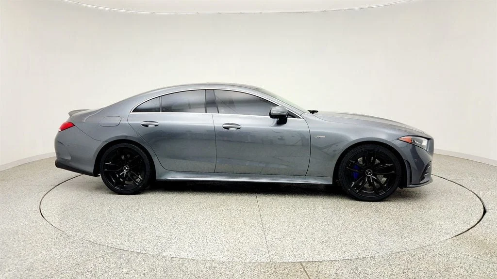 Used 2021 Selenite Grey Metallic Mercedes-Benz AMG® CLS 53 4MATIC+ Coupe w/ Nappa Leather & Driver Assist Pkg image 4