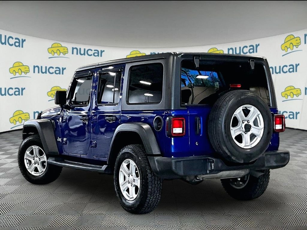 Used 2019 Blue Jeep Unlimited Sport S image 4