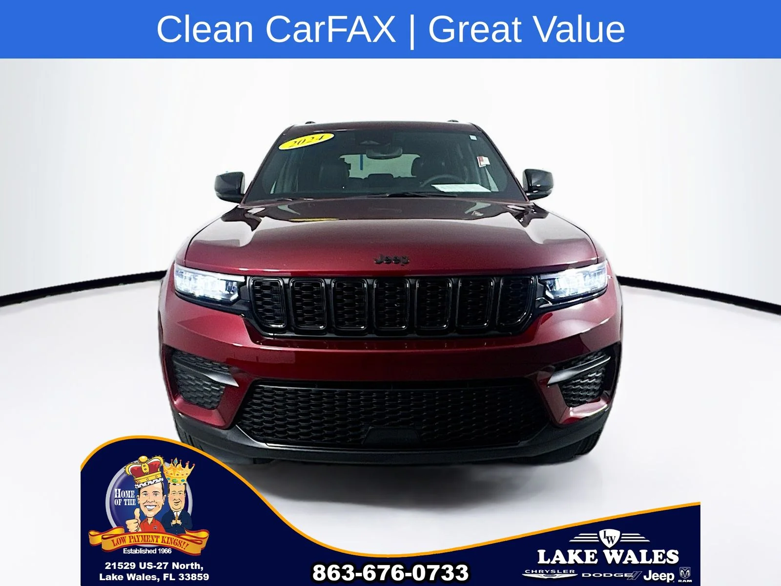 Certified Used 2024 Red Jeep Altitude image 2