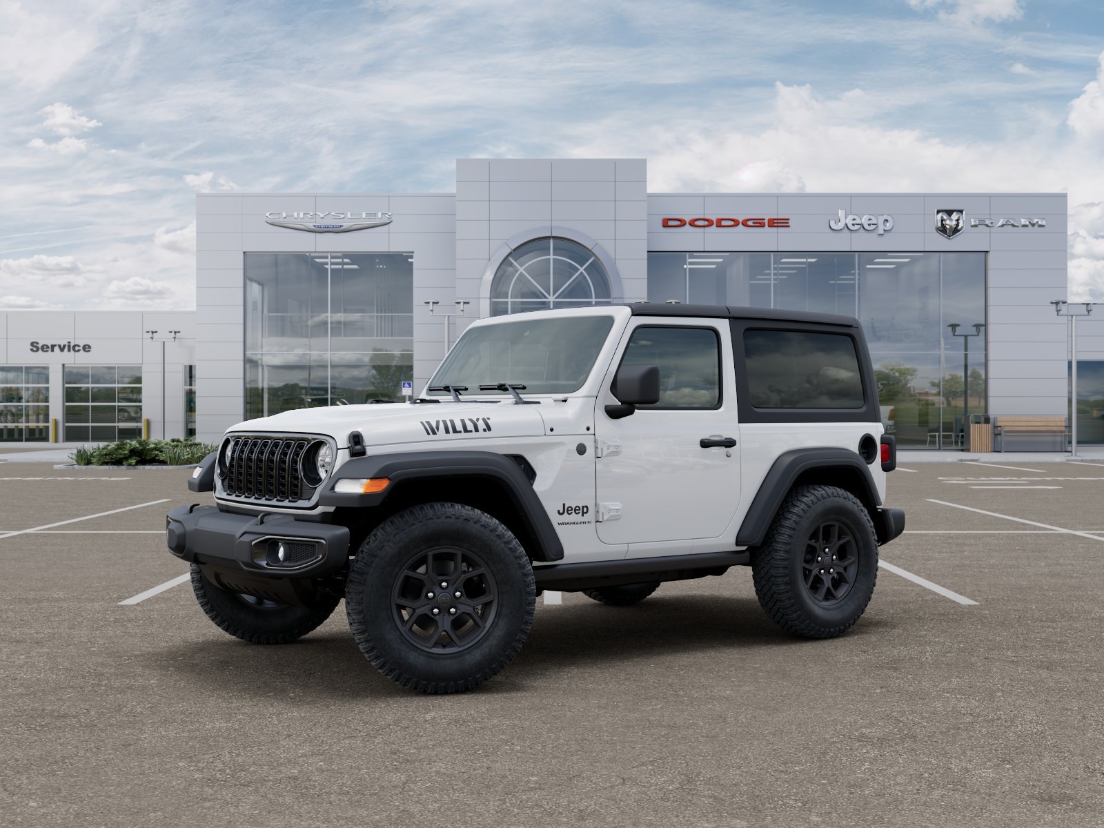 New 2026 Bright White Clearcoat Jeep Willys image 2