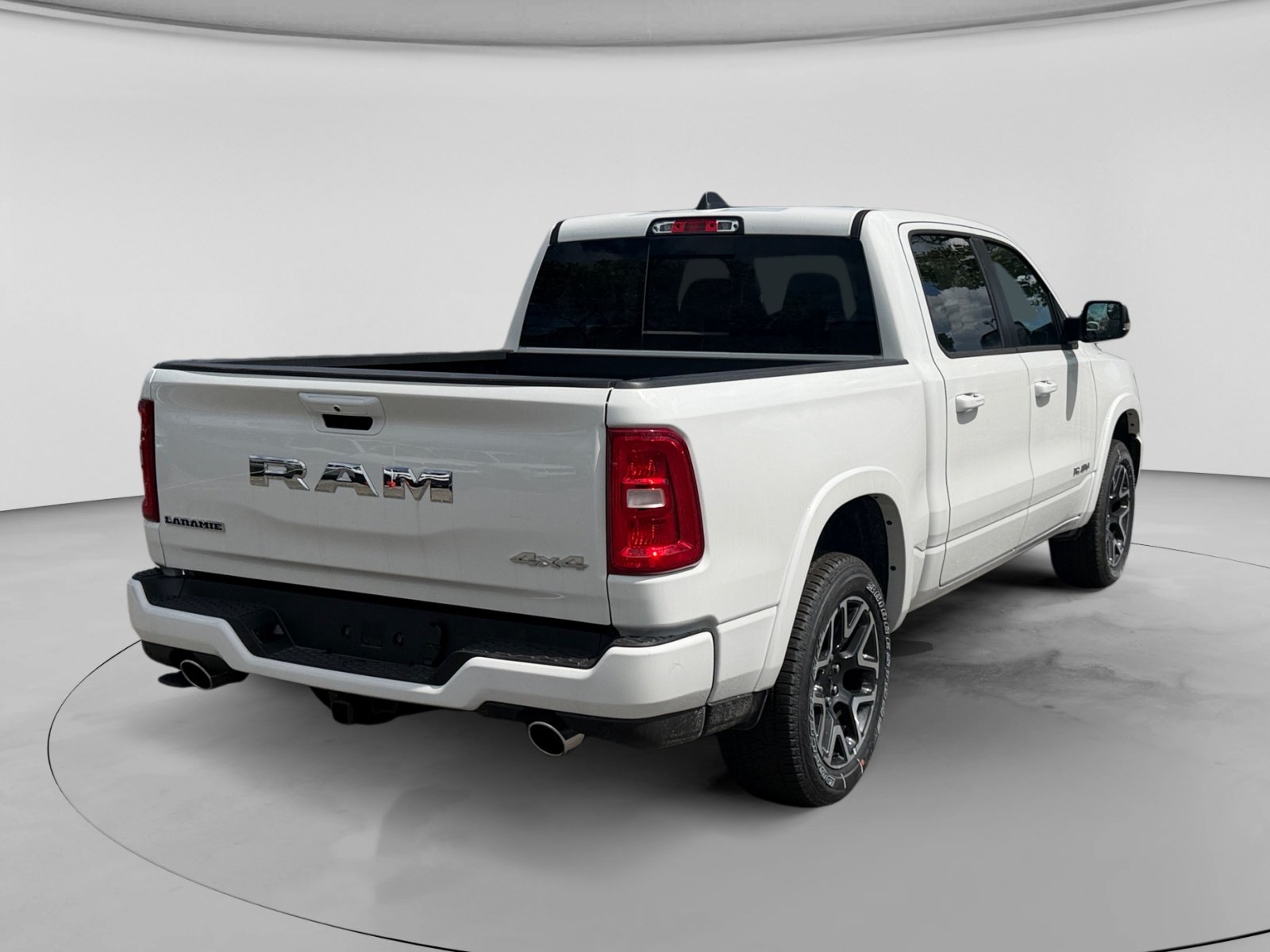 New 2026 Bright White Clear-Coat Exterior Paint RAM Laramie 4x4 Crew Cab 5