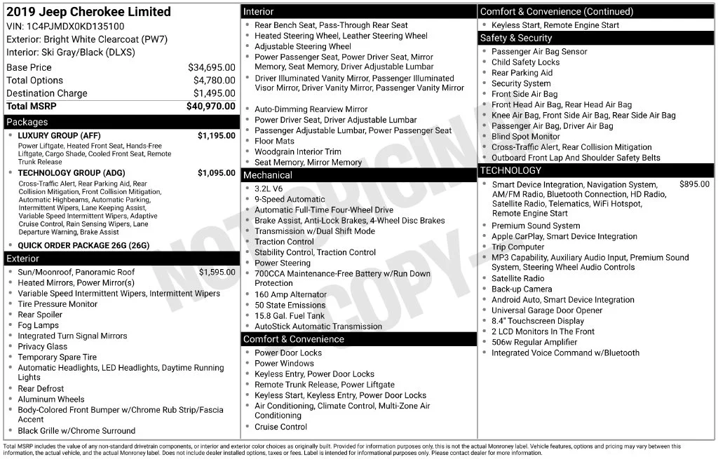 Used 2019 White Jeep Limited image 2