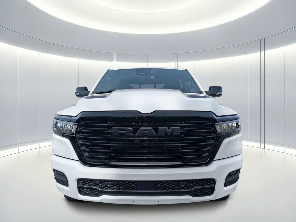 New 2026 Bright White Clear-Coat Exterior Paint RAM Laramie image 9