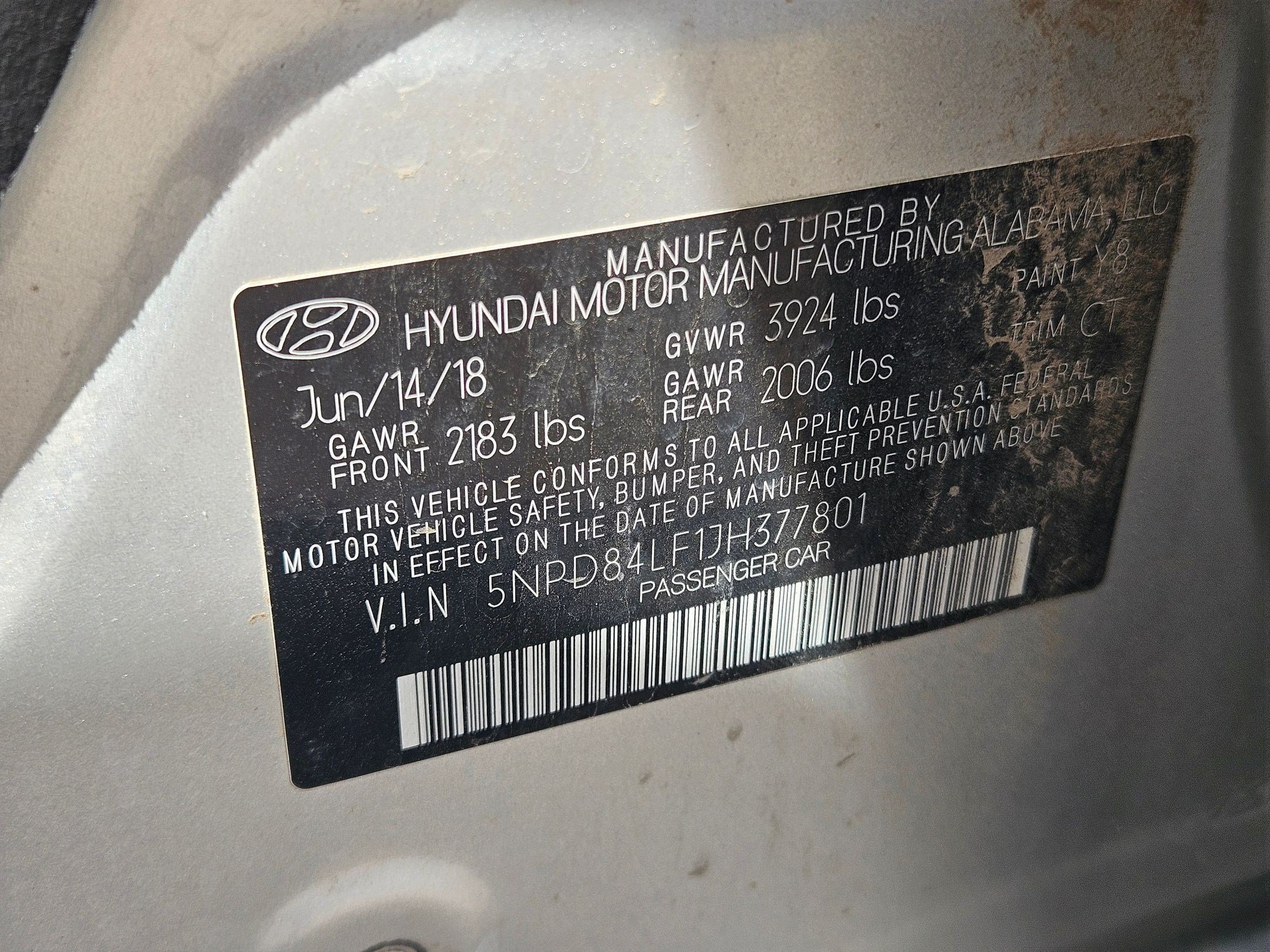 Used 2018 Symphony Silver Hyundai SEL image 27