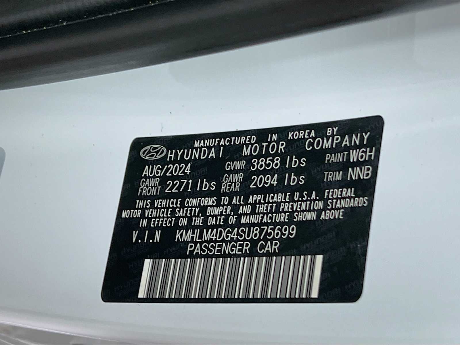 Certified Used 2025 Serenity White Hyundai SEL Sport image 30