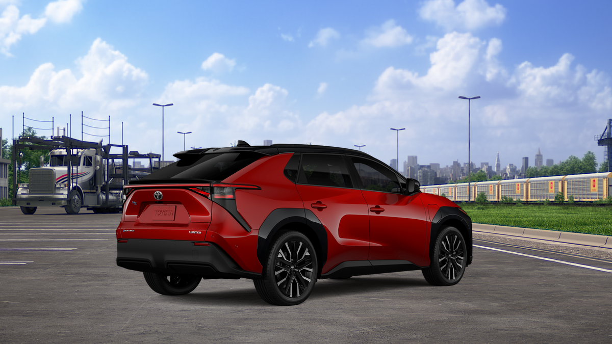 New 2026 Supersonic Red with Midnight Black Metallic roof Toyota Limited image 10