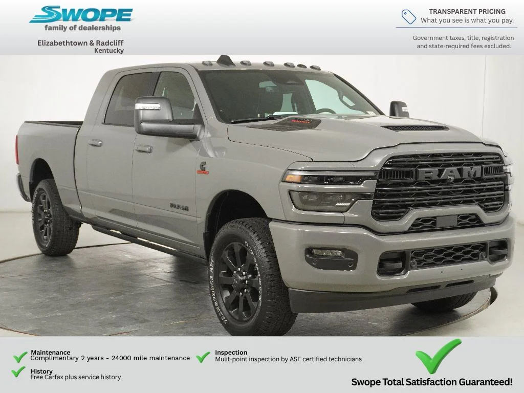 New 2026 Ceramic Gray Clear-Coat Exterior Paint RAM Laramie image 1