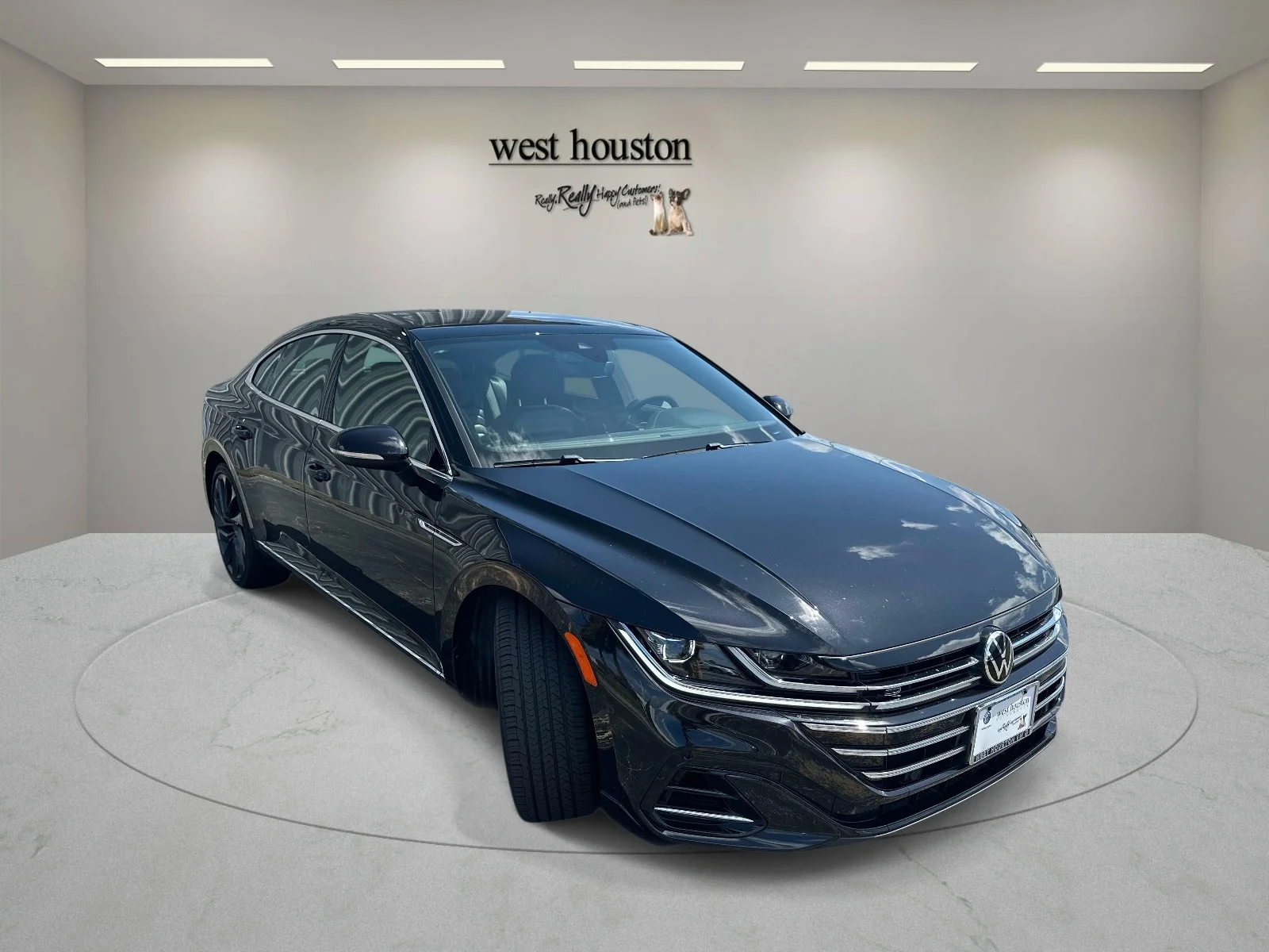 Certified Used 2023 Deep Black Pearl Volkswagen SEL R-Line 4MOTION image 3