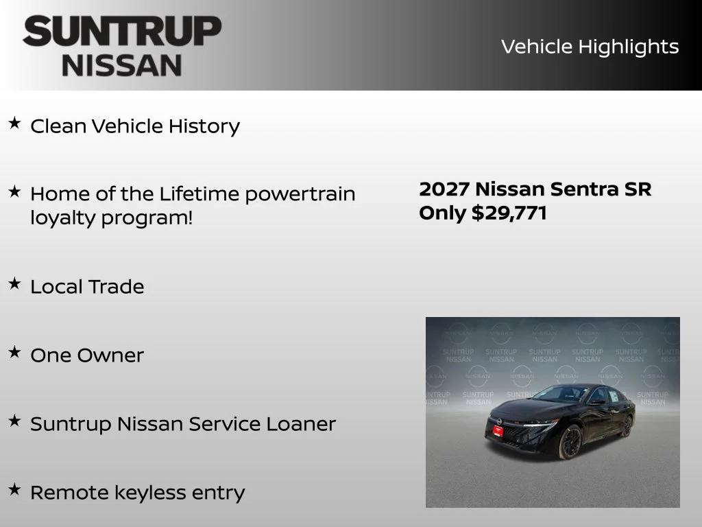Certified Used 2027 Black Nissan SR image 8