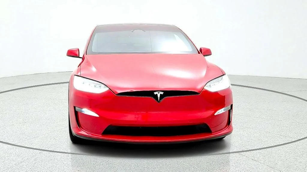 Used 2023 Red Multi-Coat Tesla AWD image 2