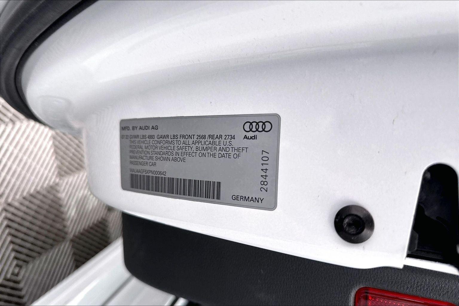 Used 2023 Glacier White Metallic/Black Roof Audi S line Premium Plus image 17