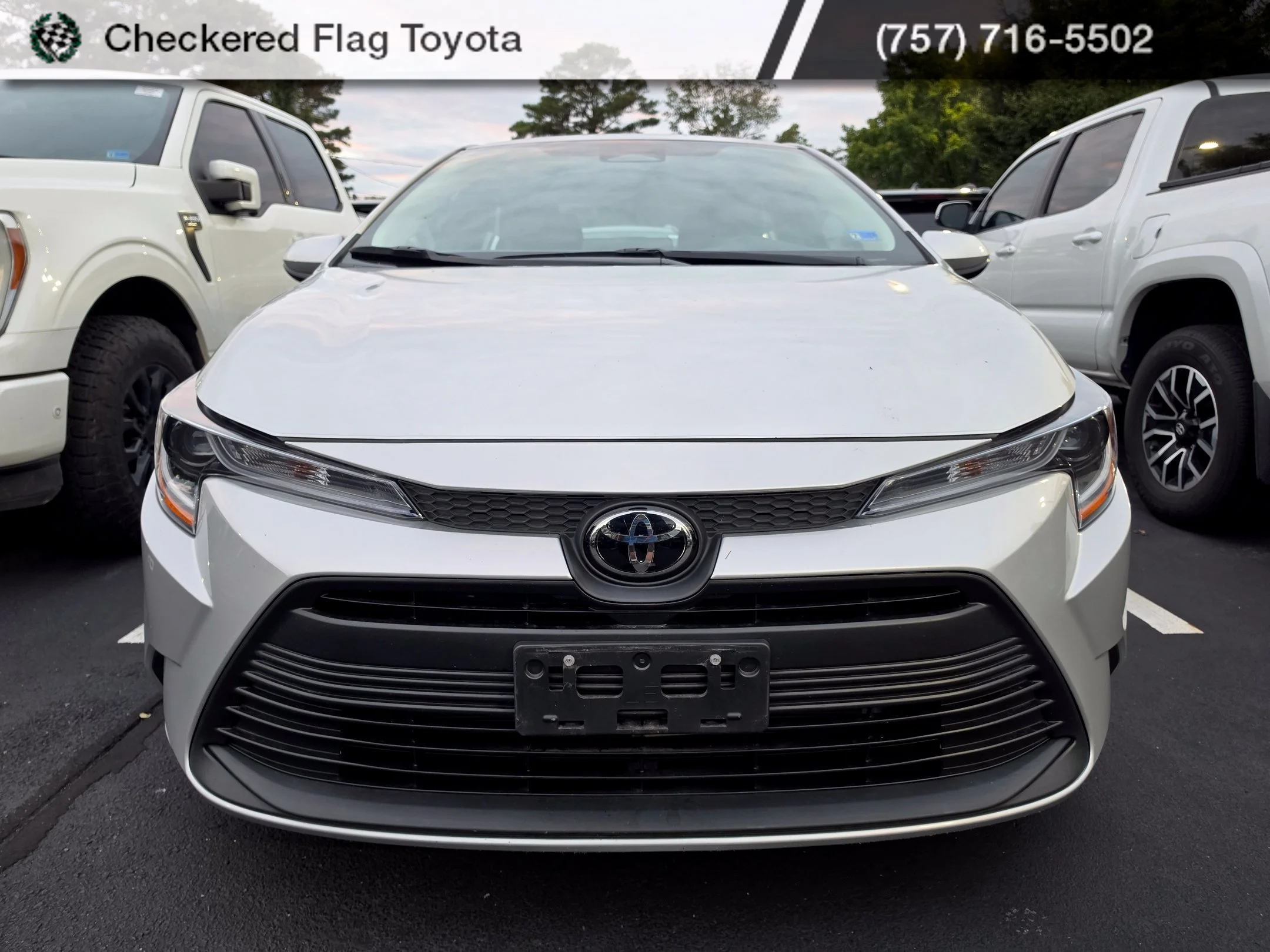 Used 2025 Classic Silver Metallic Toyota LE image 2