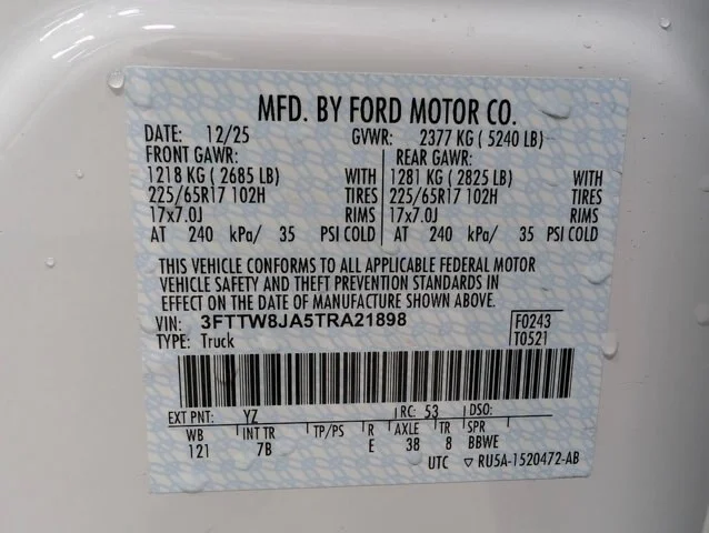 New 2026 Oxford White Ford XLT image 21