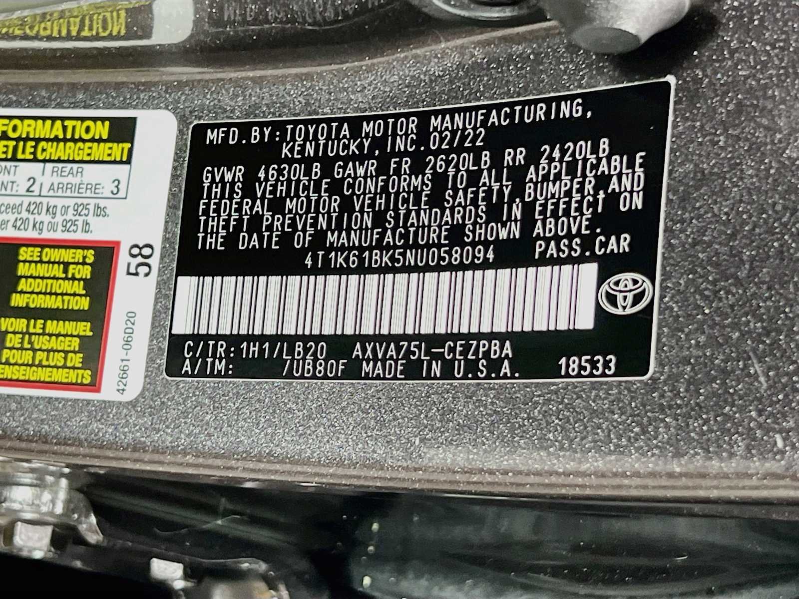 Used 2022 Predawn Gray Mica Toyota XSE image 32
