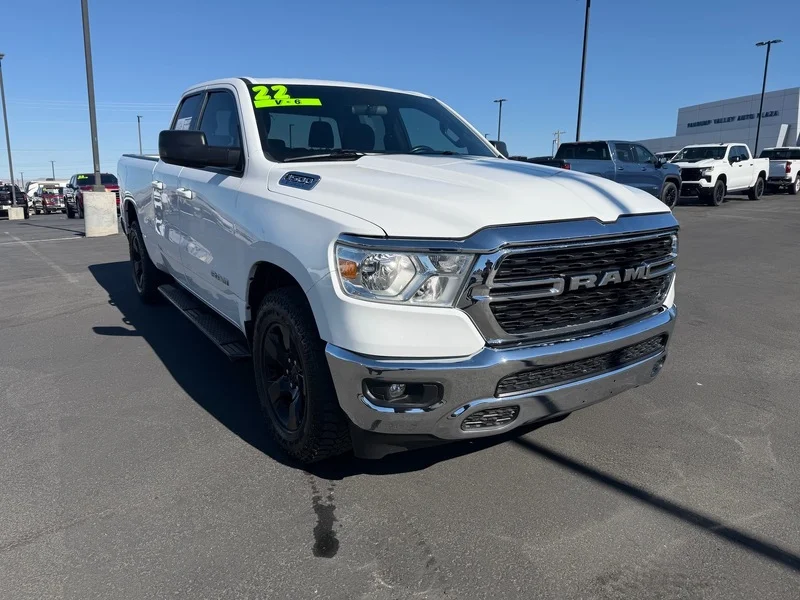 Used 2022 Bright White Clea Ram Big Horn image 1