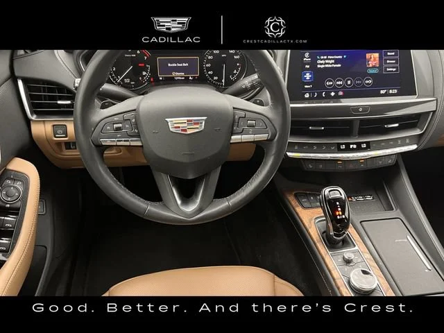 Used 2023 Crystal White Tricoat CADILLAC Premium Luxury image 9
