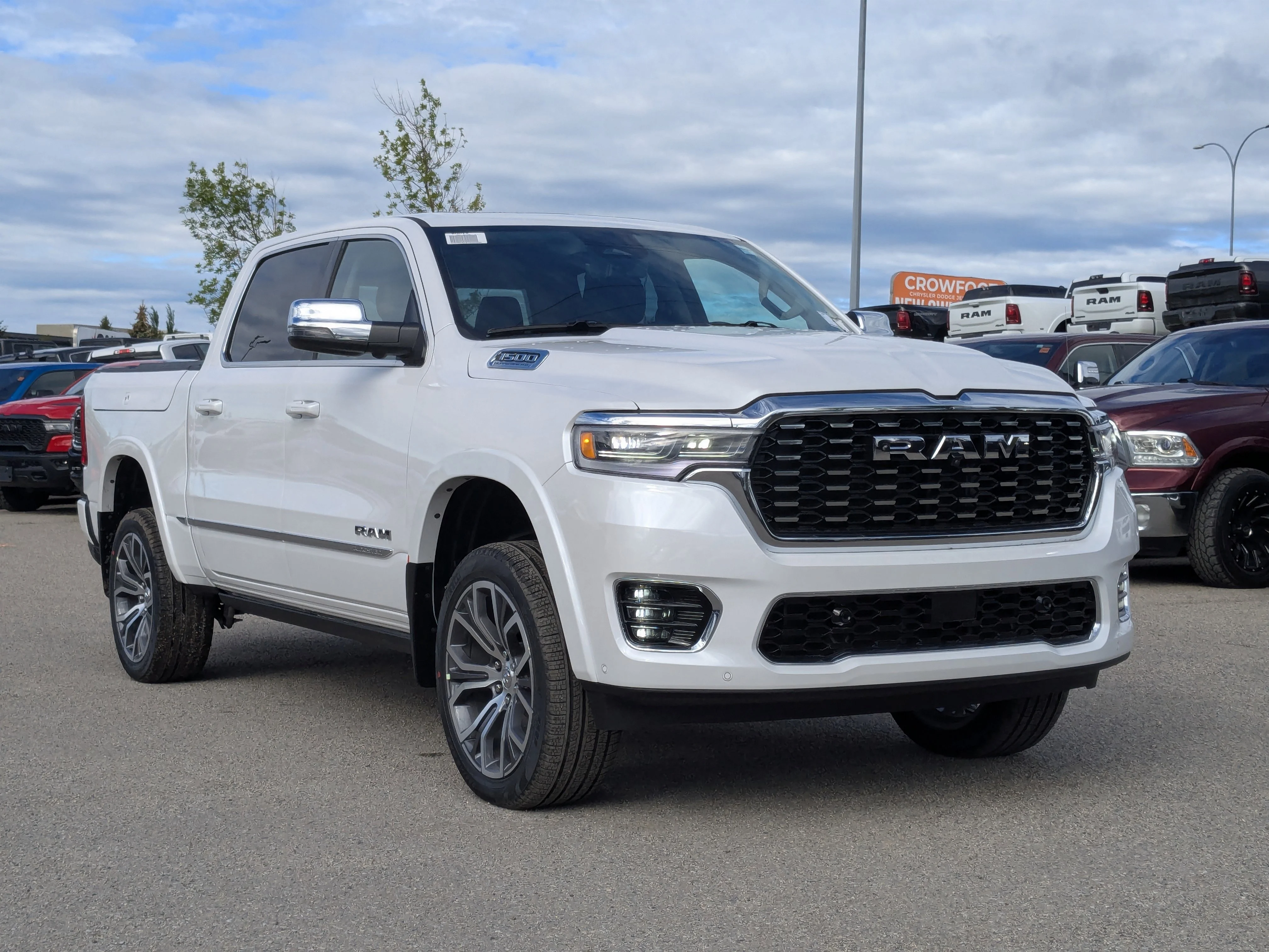 New 2026 White RAM Tungsten - - Hurricane HO Turbo - Prem Lthr - E-Locker Axle - Trailer Brake - 8-Spd Auto & More! image 2