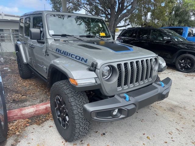 Used 2023 Jeep Wrangler 4xe Rubicon 4XE with VIN 1C4JJXR6XPW585923 for sale in Naples, FL