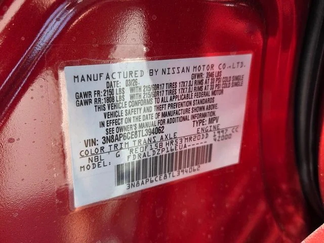 Used 2026 Red Nissan SV image 18