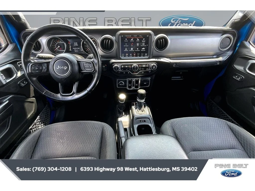 Used 2021 Hydro Blue Pearlcoat Jeep 80th Anniversary image 14