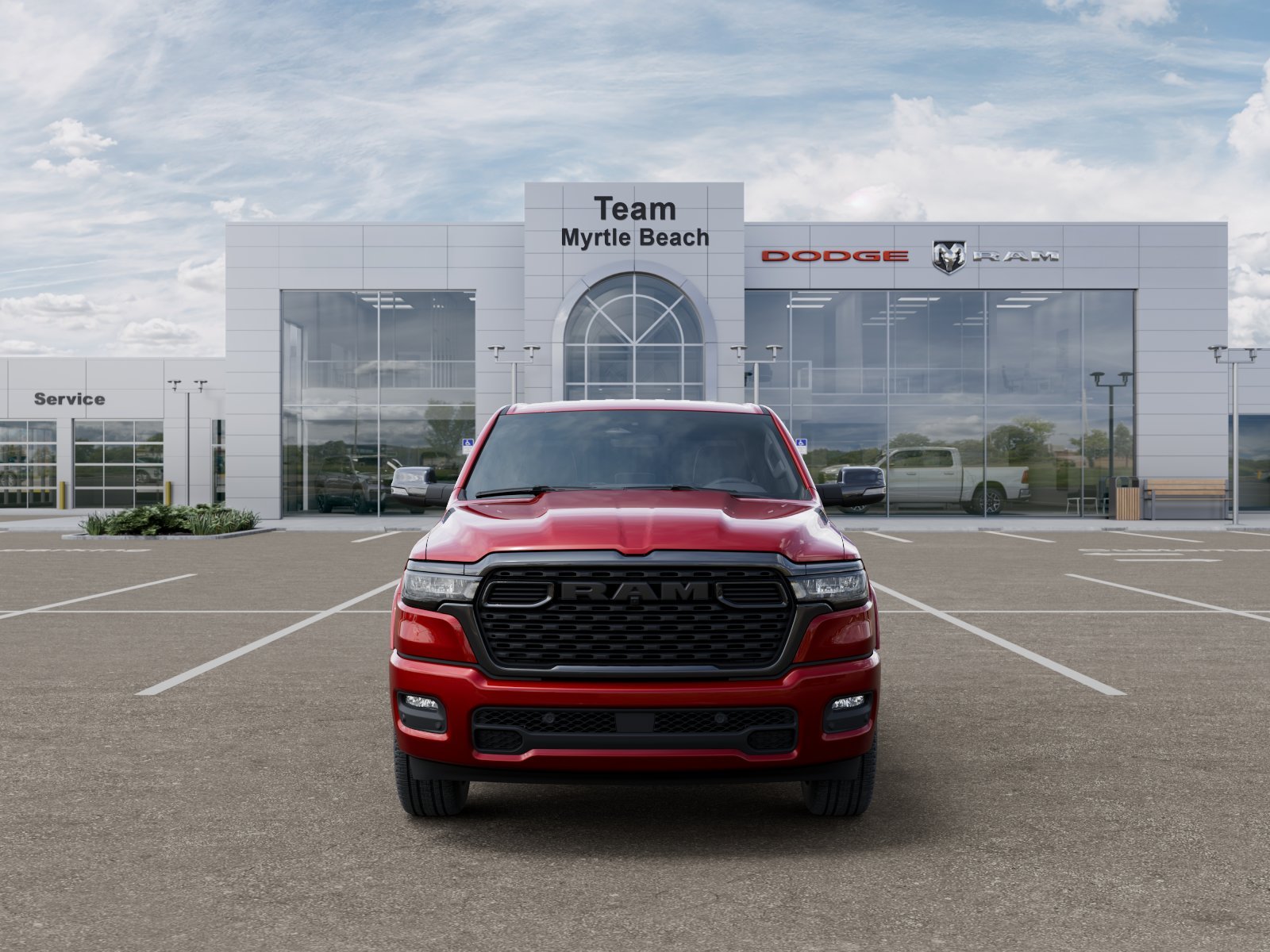 New 2026 Molten Red Pearl-Coat Exterior Paint RAM Big Horn/Lone Star image 32