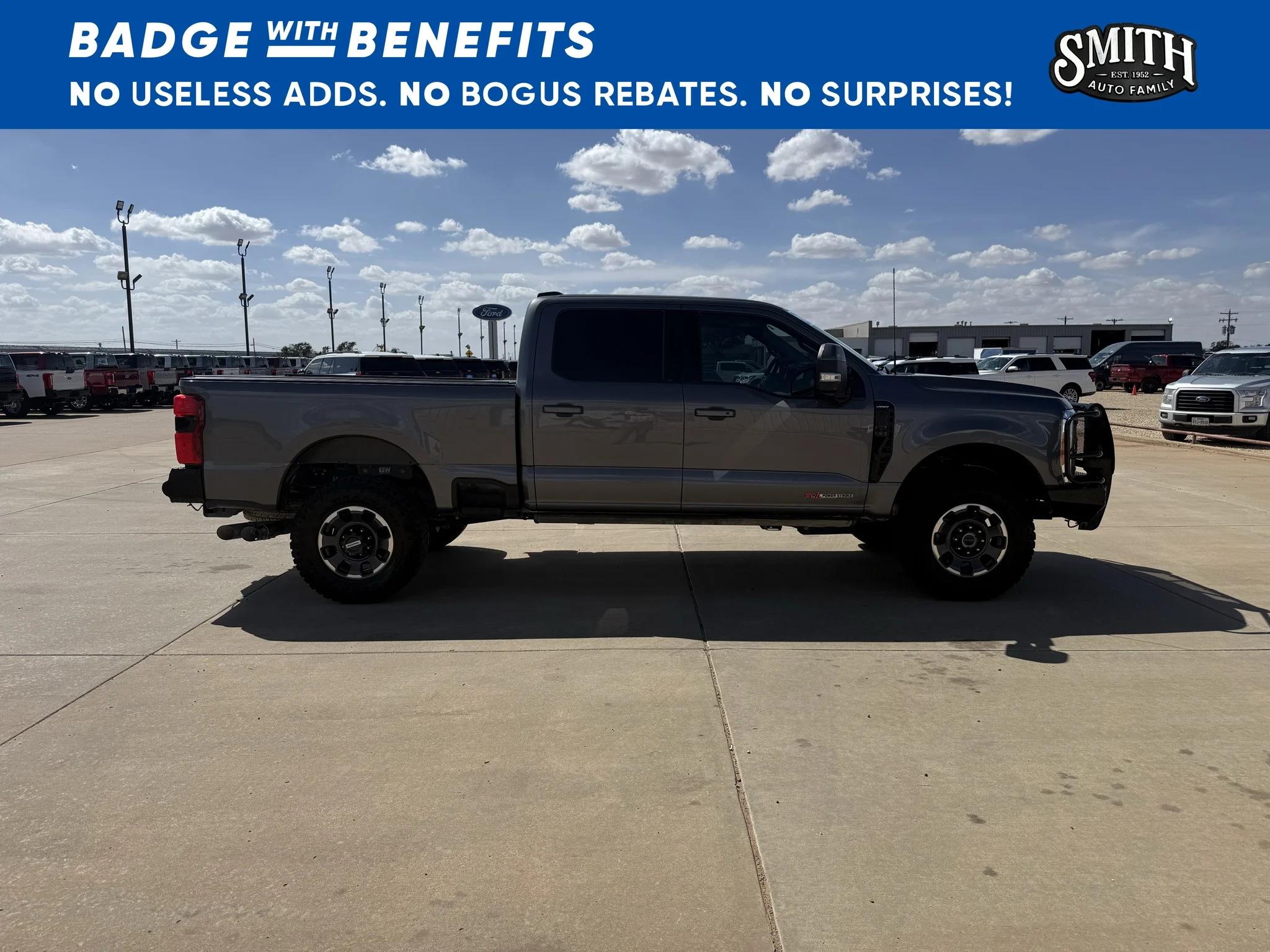 Used 2023 Carbonized Gray Metallic Ford LARIAT image 3