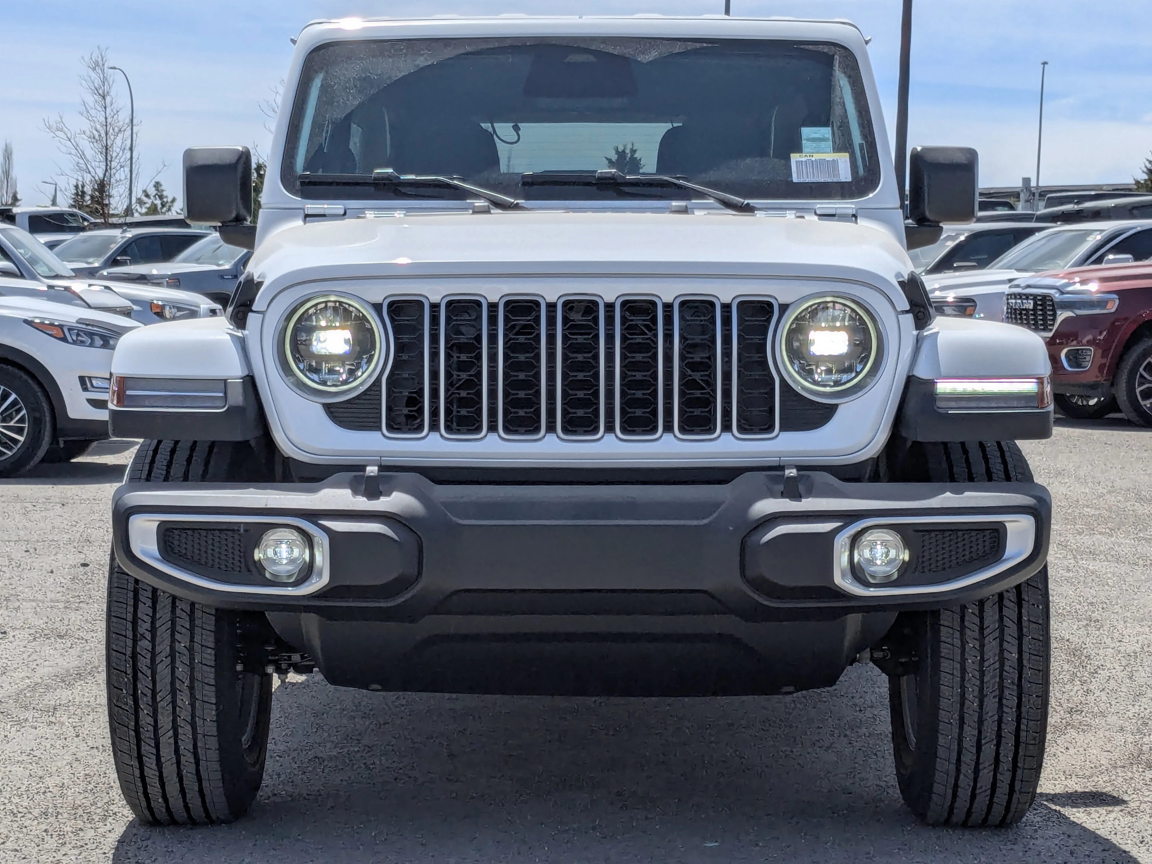 New 2026 White Jeep Sahara - - Body-Color Top - Side Steps - 2.0L Turbo - Remote Start & tons more! image 3