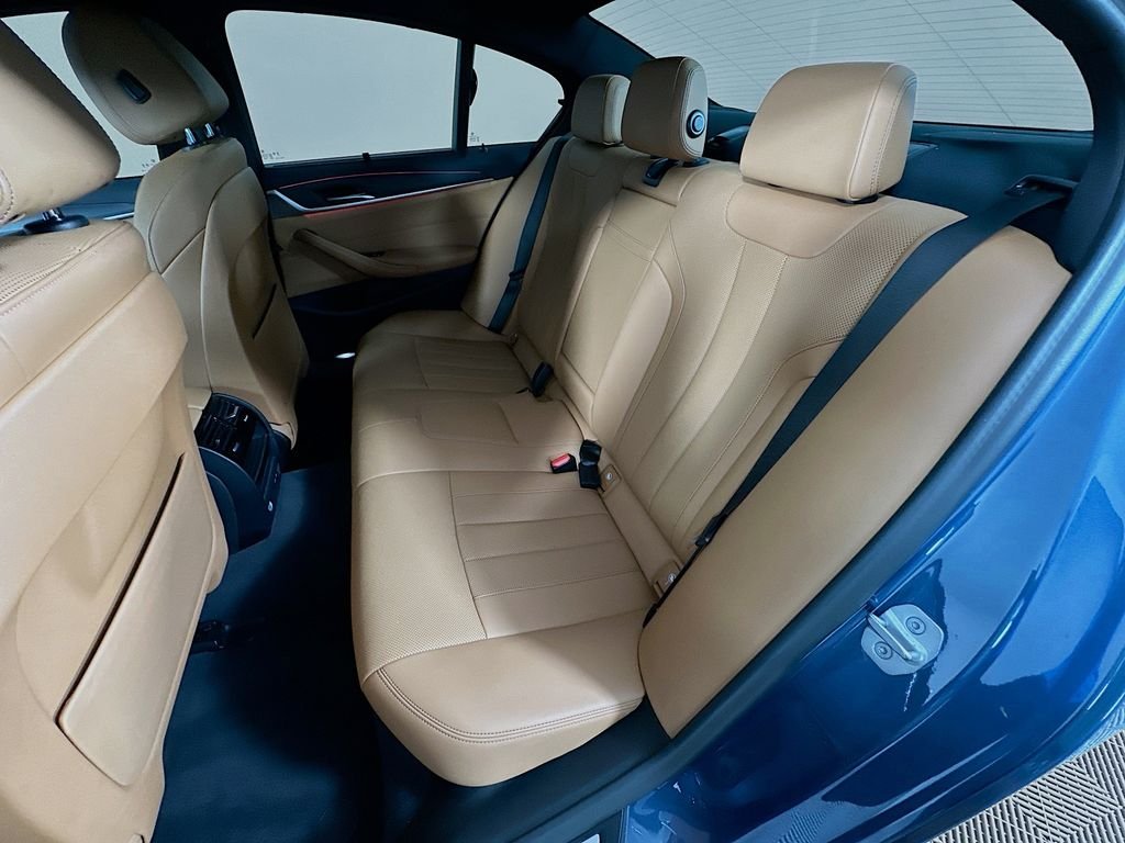 Certified Used 2023 Arctic Race Blue metallic BMW 530i image 25