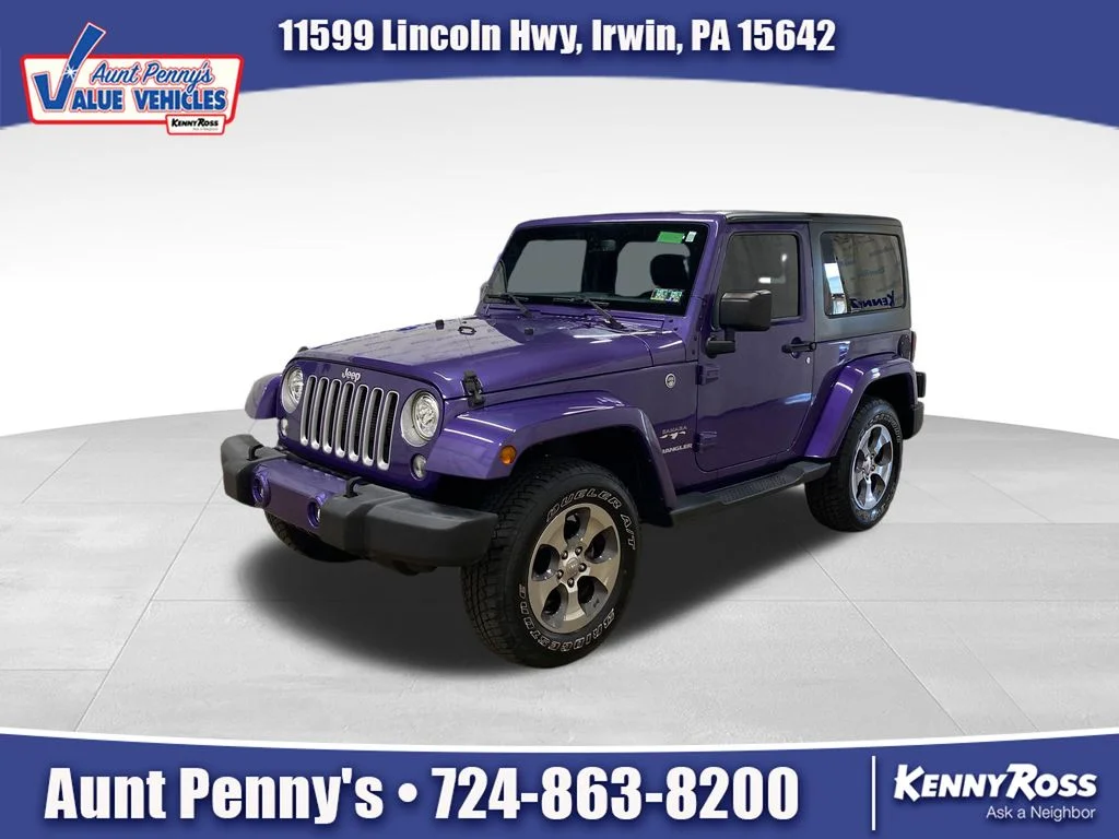 Used 2017 Purple Jeep Sahara image 1