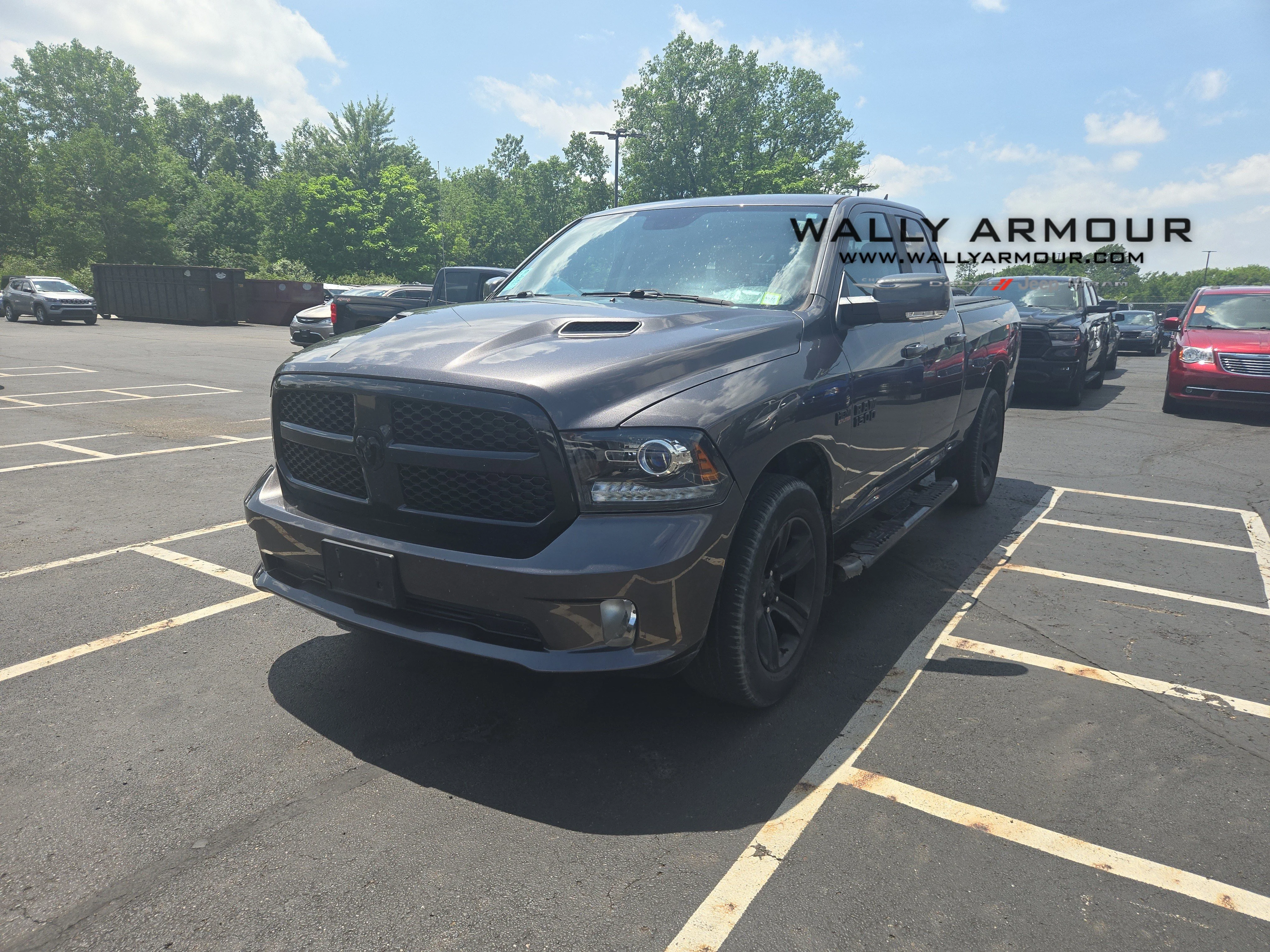 Used 2017 Granite Crystal Metallic Clearcoat Ram Night image 1