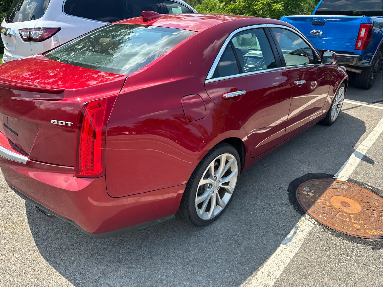 Used 2016 Red Obsession Tintcoat Cadillac Premium Collection AWD image 6
