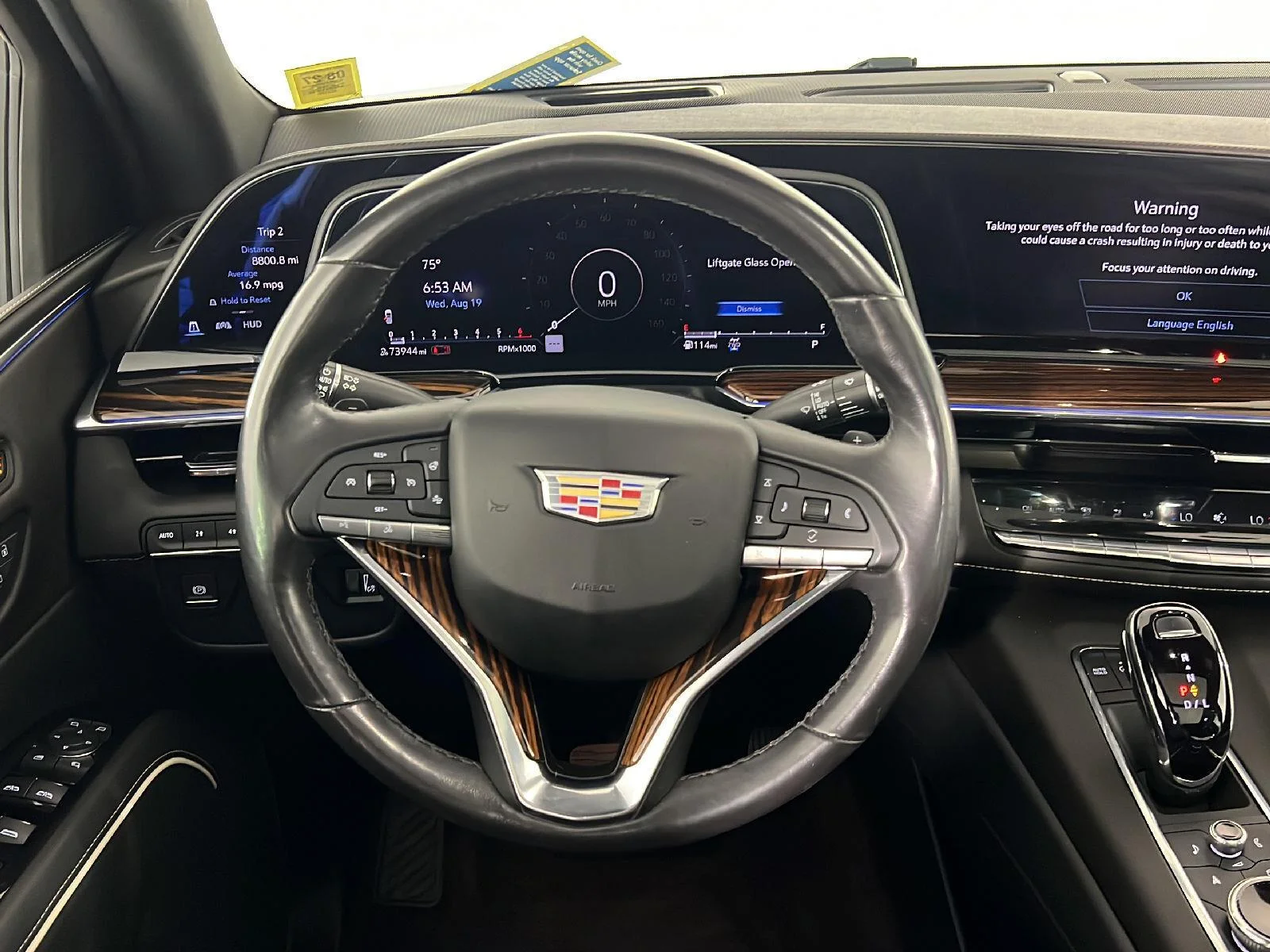 Used 2023 Crystal White Tricoat Cadillac 4WD Premium Luxury image 12