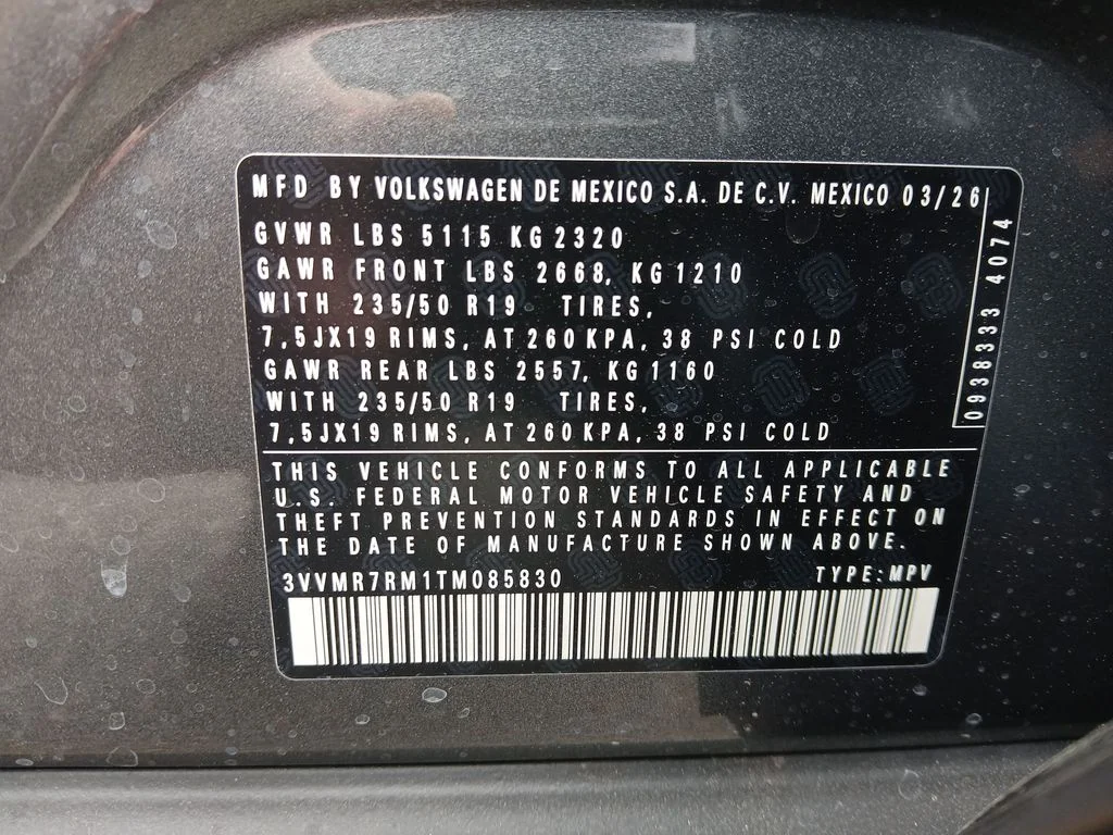New 2026 Silver Volkswagen 2.0T SE image 29