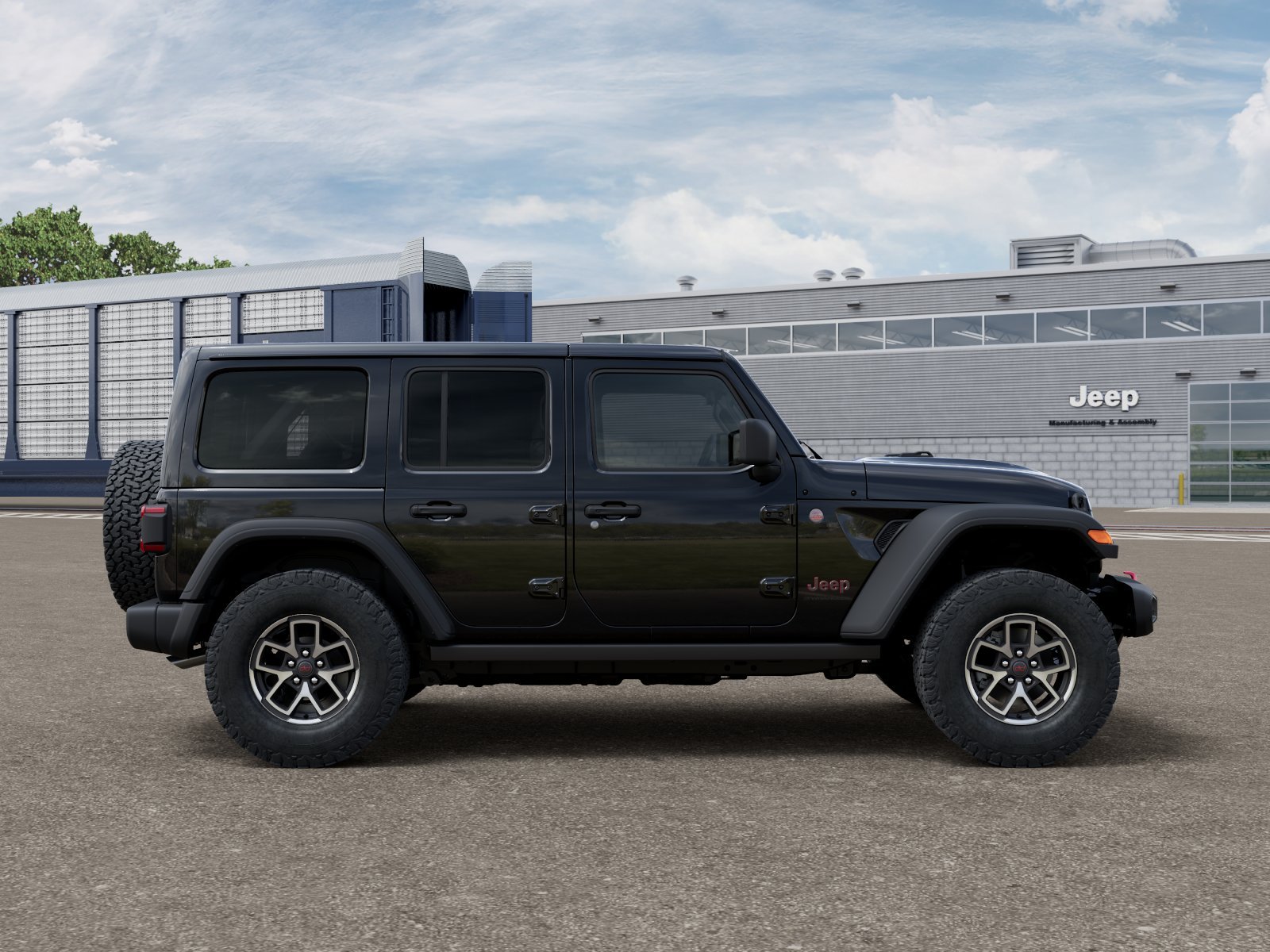 New 2026 Black Clear-Coat Exterior Paint Jeep Rubicon image 12