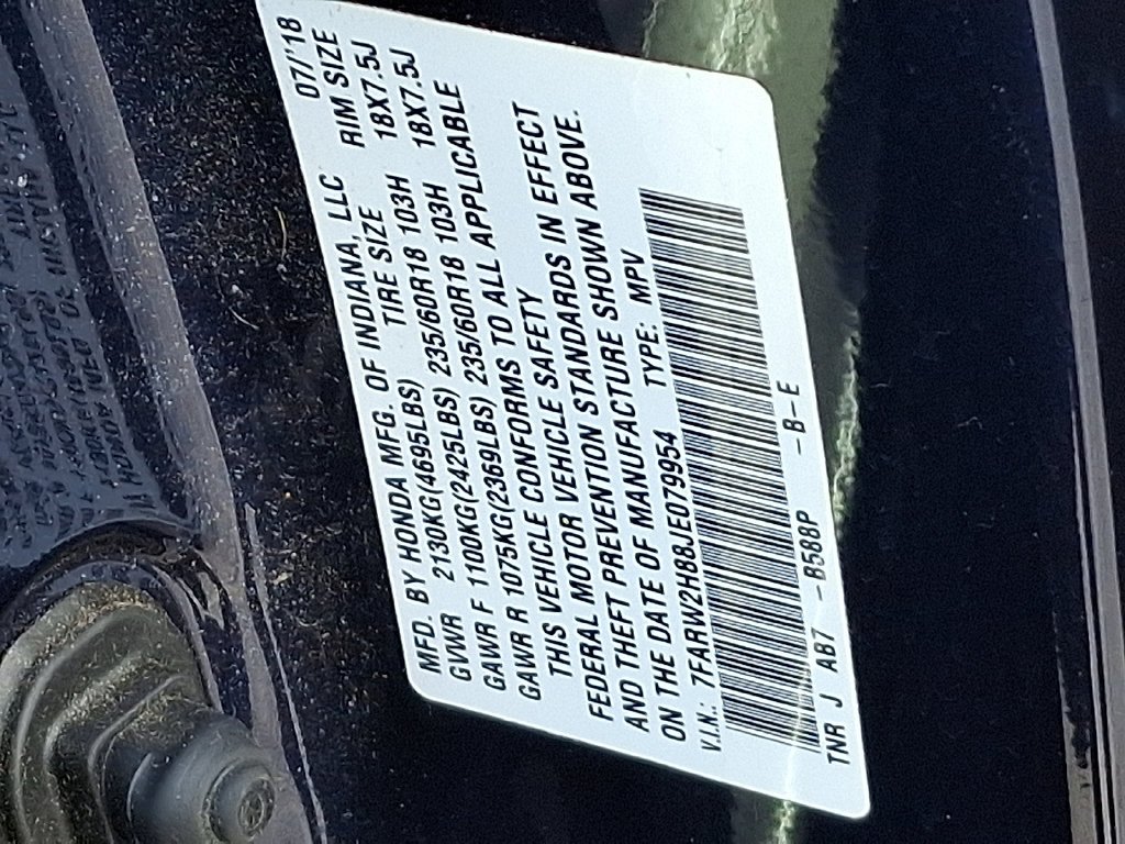 Certified Used 2018 Obsidian Blue Pearl Honda EX-L image 28