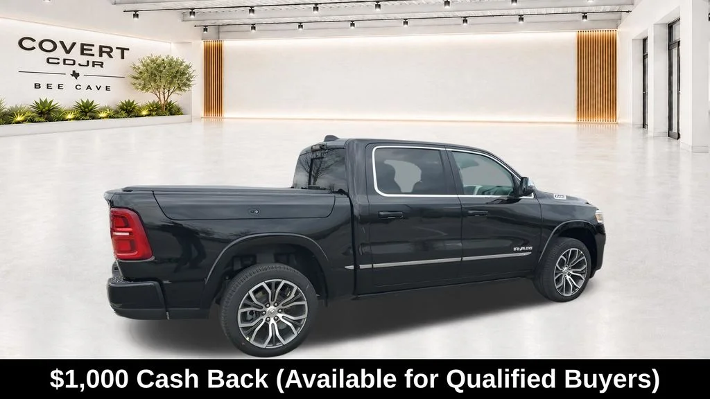 New 2026 Diamond Black Crystal Pearl-Coat Exterior Paint RAM Tungsten image 11