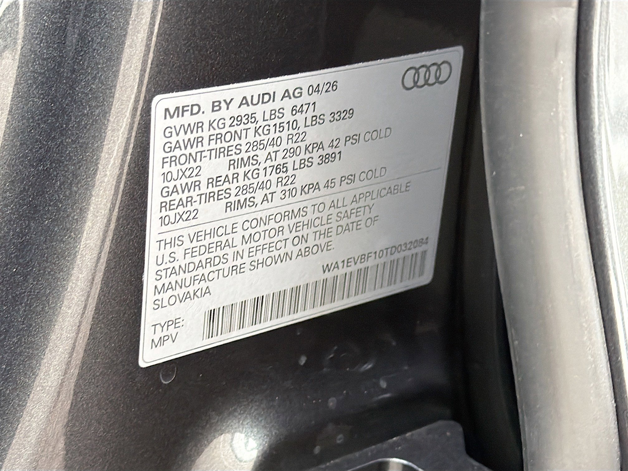 New 2026 Daytona Gray Pearl Effect Audi Premium Plus image 41