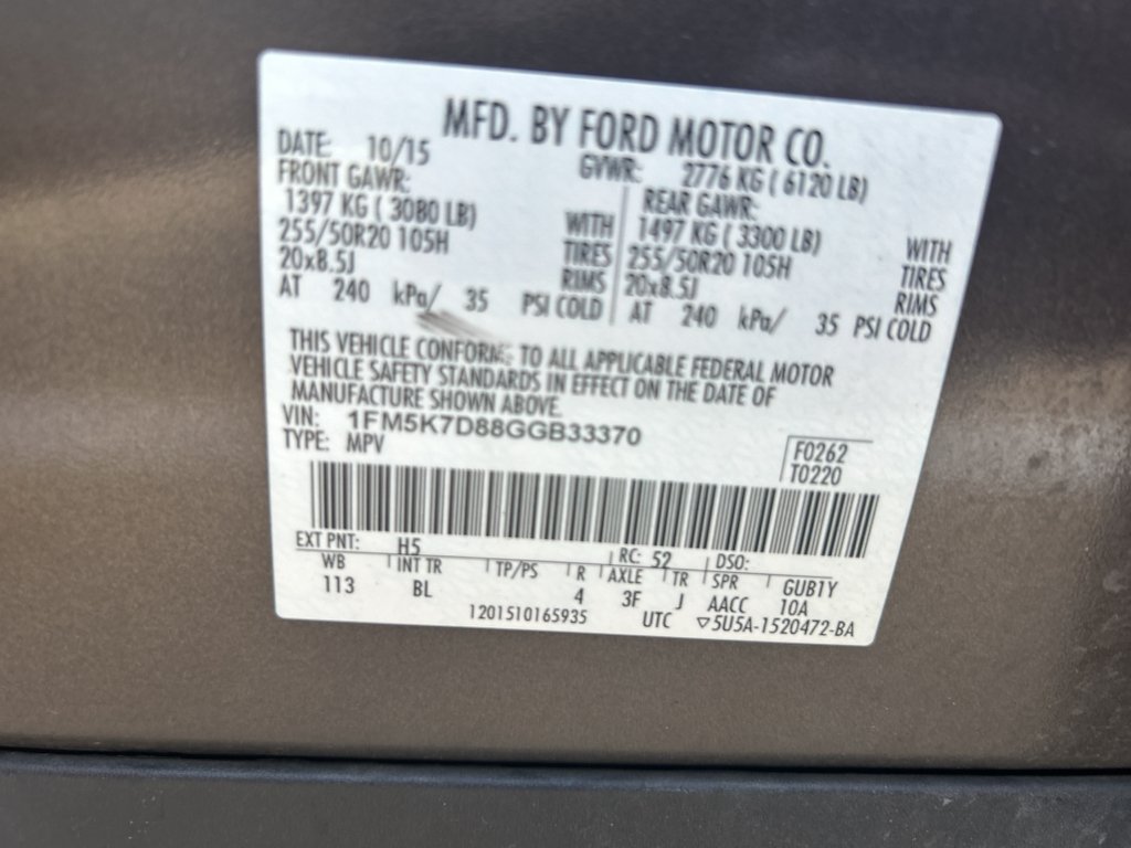 Used 2016 Caribou Metallic Ford XLT image 6