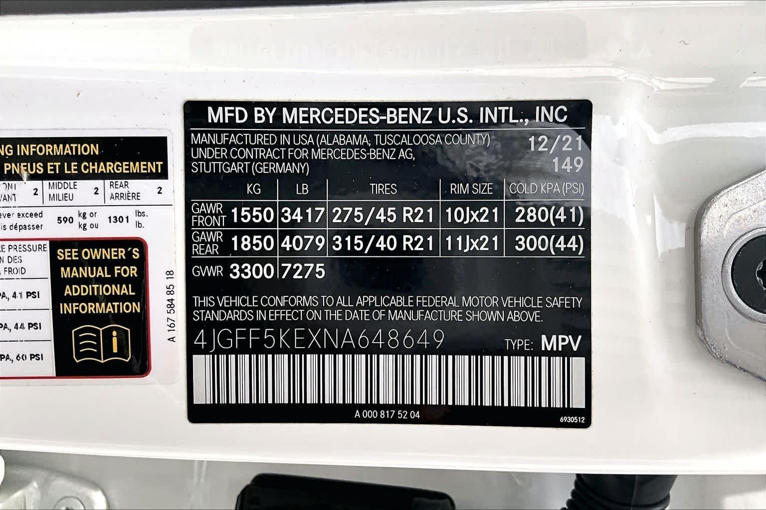 Used 2022 Polar White Mercedes-Benz GLS 450 image 39