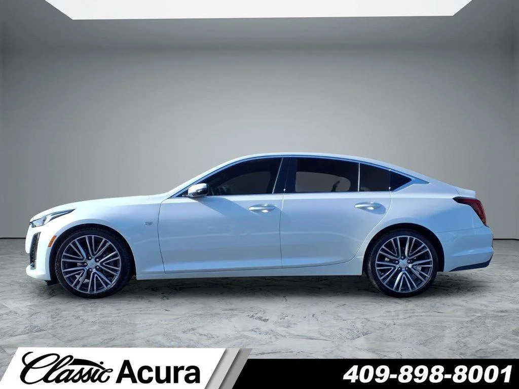 Used 2023 Crystal White Tricoat Cadillac 4dr Sdn Premium Luxury image 7