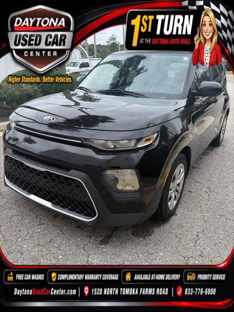 Used 2020 Cherry Black Kia LX image 1