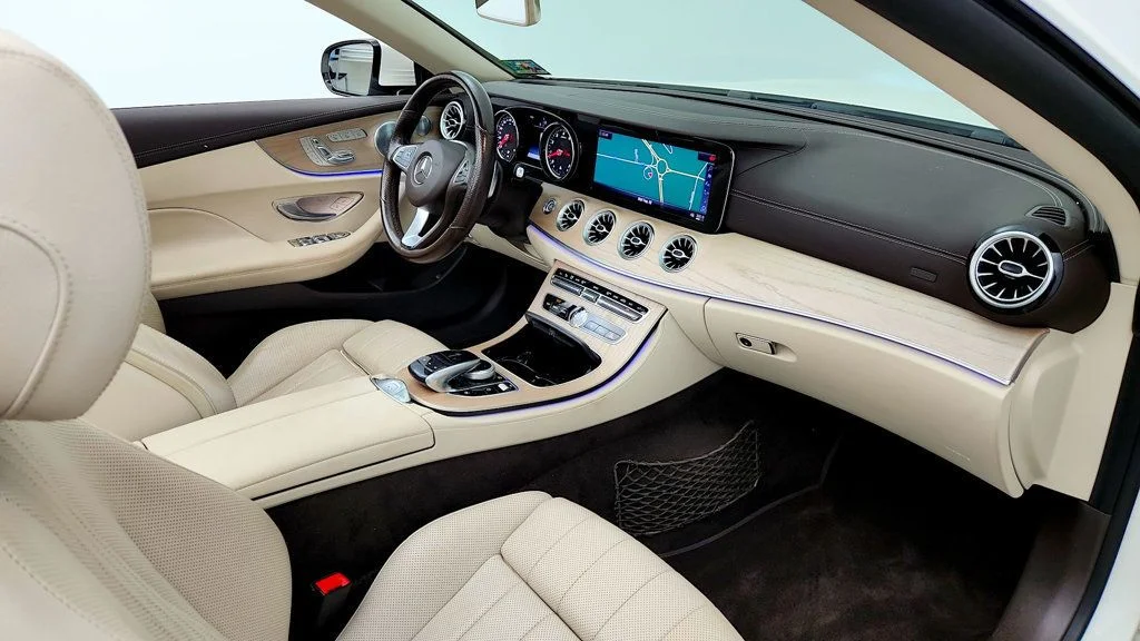 Used 2018 designo Diamond White Mercedes-Benz E 400 RWD Cabriolet w/ AMG® Line, Premium Pkg & Massage Seats image 22