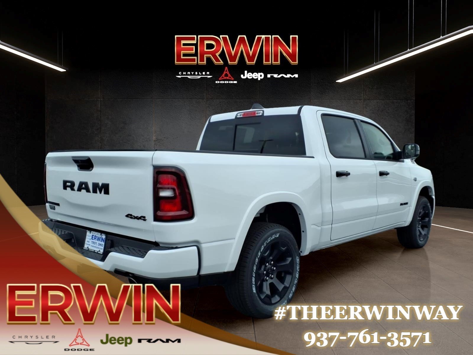 New 2026 Bright White Clear-Coat Exterior Paint RAM Big Horn image 5