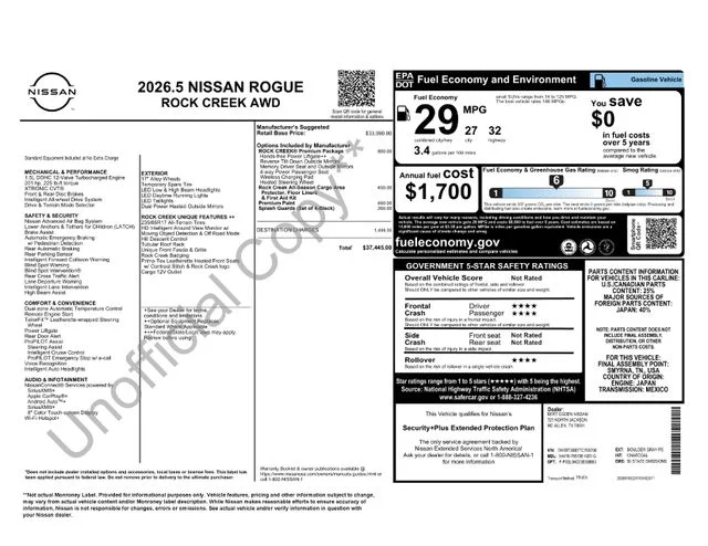 Certified Used 2026 Gray Nissan Rock Creek image 38
